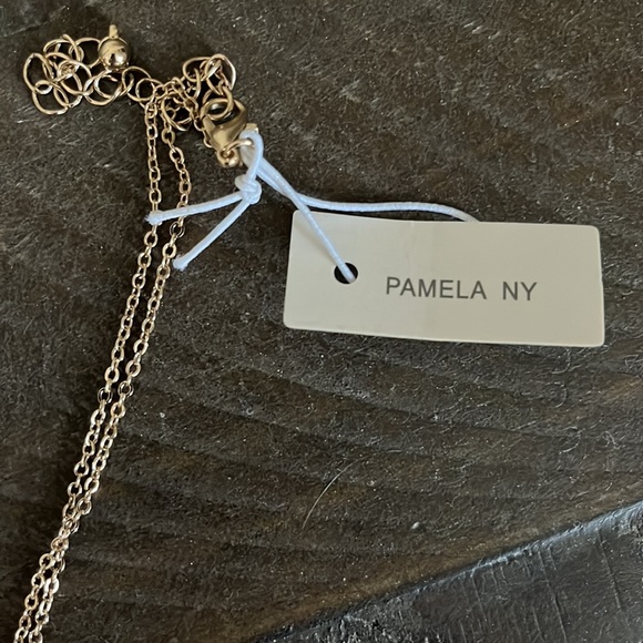 *New* “Marble” accent long gold necklace - Picture 3 of 3